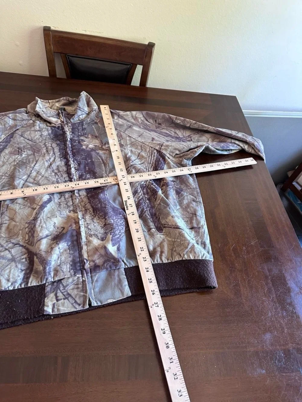 Vintage Woolrich Camo Bomber Jacket Faded Green Men’s XL Hunting Outdoor